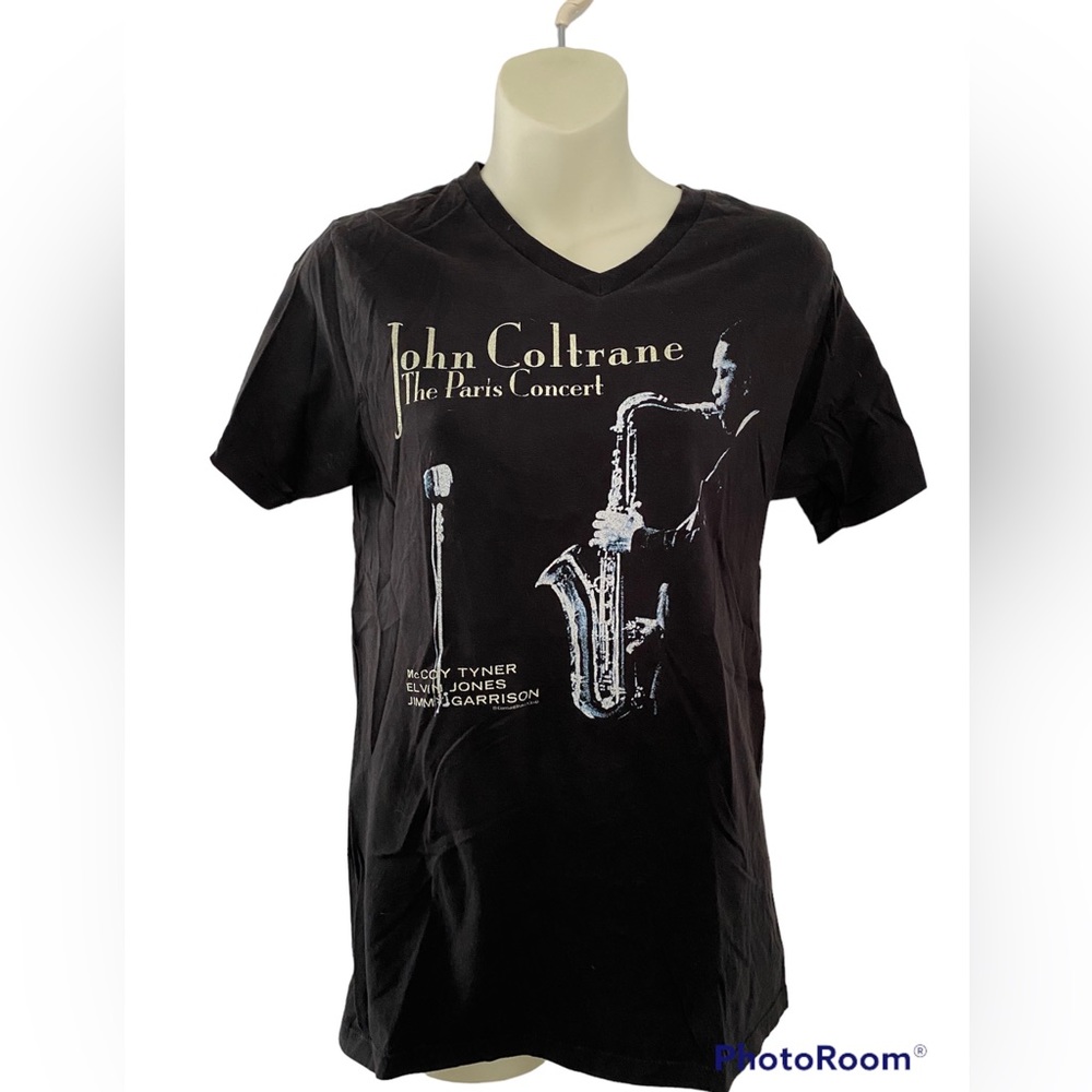 John Coltrane concert shirt. V neck. EUC